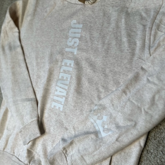 JUST ELEVATE | Glow In The Dark | cream hoodie! NEW! - Picture 2 of 3